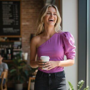 NWT Free People Somethin Bout You One-Shoulder Bodysuit SUMMER BLOOM